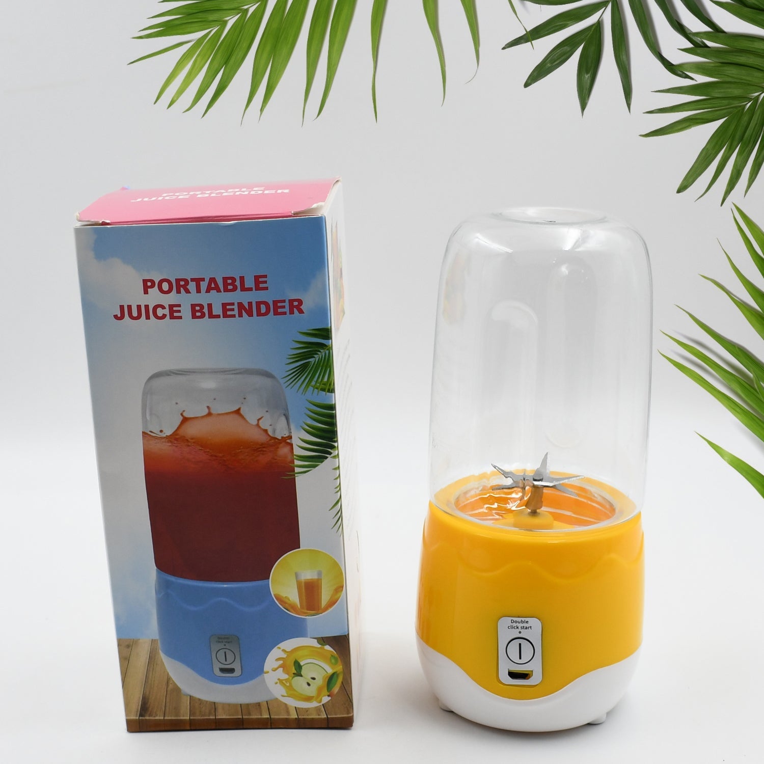 2260A Portable Electric USB Juice Maker 6 blade Blender Grinder Mixer Personal Size, USB Rechargeable Mini Juicer for Smoothies and Shakes with Juicer Cup - 400ml 2260A Portable Electric USB Juice Maker 6 blade Blender Grinder Mixer Personal Size, USB Rechargeable Mini Juicer for Smoothies and Shakes with Juicer Cup - 400ml